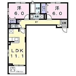 間取図画像 2LDK