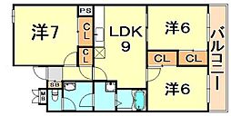 間取図画像 3LDK