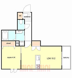 間取図画像 1LDK