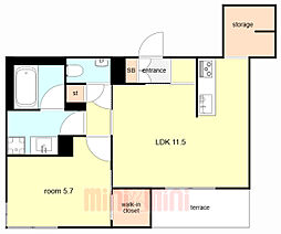 間取図画像 1LDK