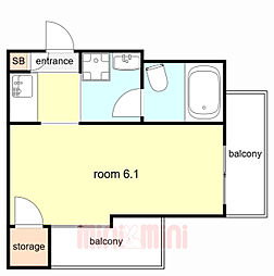 間取図画像 ワンルーム