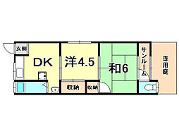 間取図画像 2DK