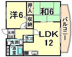 間取図画像 2LDK