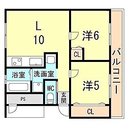 間取図画像 2LDK