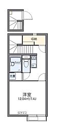 レオネクストディアベルジュ2 1Kの間取図画像