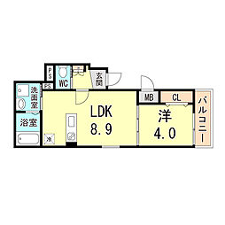 間取図画像 1LDK