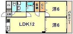 間取図画像 2LDK