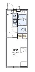 レオパレスフィレンツェ赤坂1 1Kの間取図画像