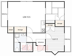 間取図画像 2LDK