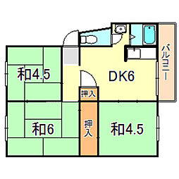 間取図画像 3DK