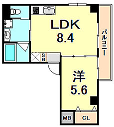 間取図画像 1LDK