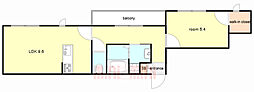 イマージュ 1LDKの間取図画像
