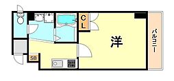 クレアール本山 1Kの間取図画像