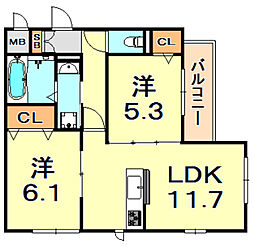 ベレッツァ甲南山手 3階/301