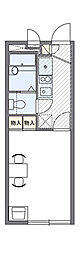 レオパレスハッピーハウス 1Kの間取図画像