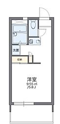 レオパレス高尾1 ワンルームの間取図画像