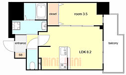 ディアレイシャス湊川公園 6階/601