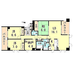 ジークレフ東灘森北町 3SLDKの間取図画像