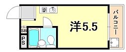 メゾンドエクラン ワンルームの間取図画像