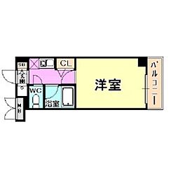 エステムコート芦屋西 1Kの間取図画像
