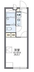 レオパレス西岡本 1Kの間取図画像