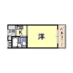 メゾン・ド・アコール ワンルームの間取図画像