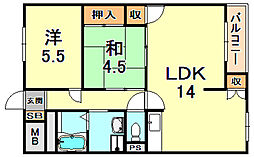 御影オークマンション 2階/203