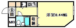 ロマネスク六甲第2 1Kの間取図画像