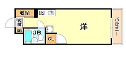 藤和シティコープ本山 ワンルームの間取図画像