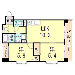 ロイヤルスパークル六甲II 2階