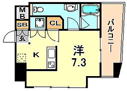 PH4 1Kの間取図画像