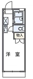 レオパレス天城 1Kの間取図画像