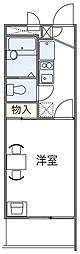 レオパレスJOYSTICK 1Kの間取図画像