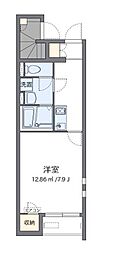 リラ 1Kの間取図画像