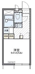 レオパレスアクティ魚崎 1Kの間取図画像