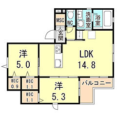 物件の間取り
