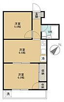 煉瓦館17 105 ｜ 埼玉県所沢市東狭山ケ丘2丁目2951-9（賃貸マンション2DK・1階・38.47㎡） その2