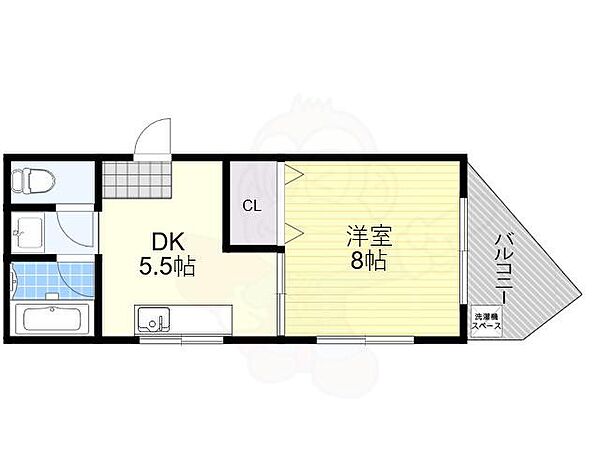 ヤマトビル ｜大阪府大阪市天王寺区味原町(賃貸マンション1DK・4階・32.00㎡)の写真 その2