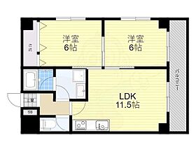 ハイツヒルトンパート2  ｜ 大阪府大阪市天王寺区国分町（賃貸マンション2LDK・2階・53.86㎡） その2