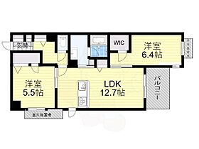 大阪府大阪市天王寺区舟橋町（賃貸マンション2LDK・2階・60.76㎡） その2