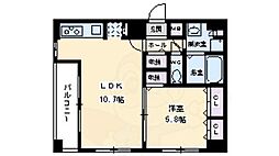 シェーンブルン 1LDKの間取図画像