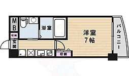セレニテオズ北巽 1Kの間取図画像