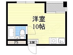 ラパンジール長堀 ワンルームの間取図画像