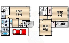 畦野クリーンハイツ B ｜ 兵庫県川西市東畦野３丁目1番19号（賃貸テラスハウス2LDK・1階・58.68㎡） その2