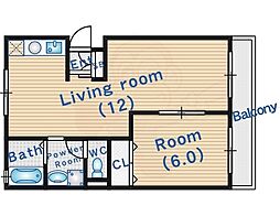 グランドメゾン花屋敷 4階/404