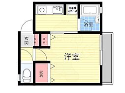 フラッツ栄根121 1Kの間取図画像