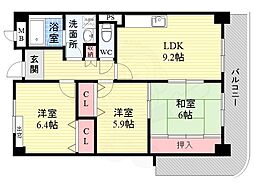 グランヴェール萩原 4階/401