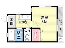 ソレイユ花屋敷 2階