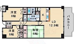 レックスパーク猪名川 3LDKの間取図画像