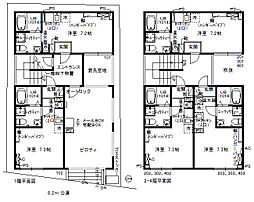 m-flat ワンルームの間取図画像